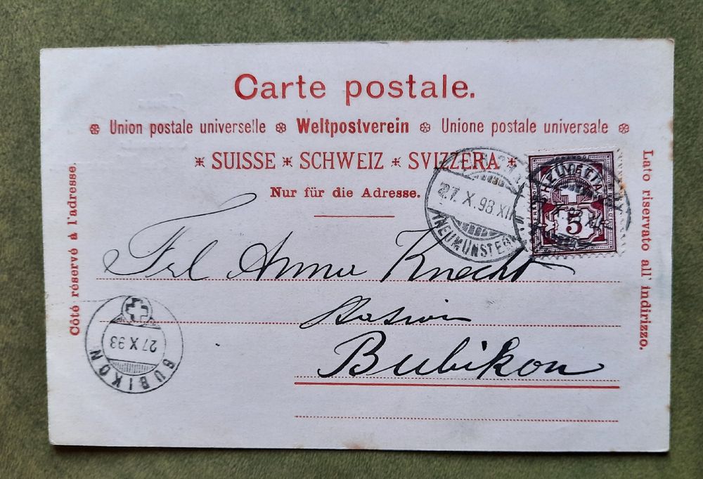Carte postale timbrée 1898 | Kaufen auf Ricardo
