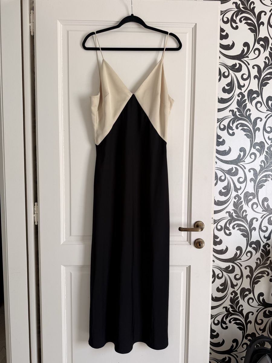 Mango Kleider: Mango Long Dress Black Beige  – Neu (gemäss Beschreibung) aus Corsier-sur-Vevey von Kristina.Nova 2