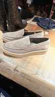 Mocassins gris suède confortables T. 39 pour printemps léger