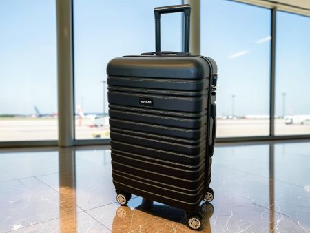 Gr. 66x26x42cm Reisekoffer Reisegepäck ABS L 66cm BLACK NEU