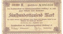 Stollberg 500000 Mark 01.09.1923 VZ+-VZ++