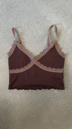 Cropped Spitzentop