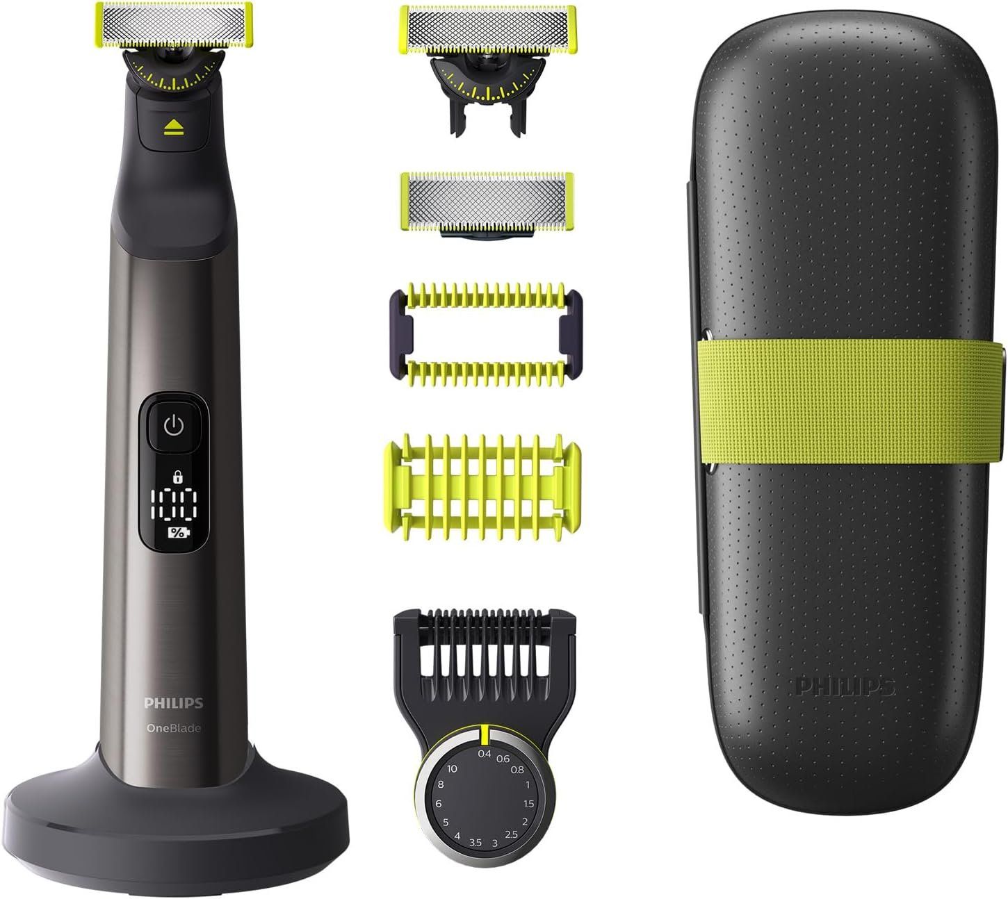 Philips Rasierapparate & Rasierklingen: Philips OneBlade Pro 360 3 Klingen Hardcase Trimmer uvm OVP – Neu und originalverpackt aus Sulz LU von Elektrofachverkauf