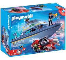 Playmobil 4429 Polizei Schiff Boot Taucher Einsatz