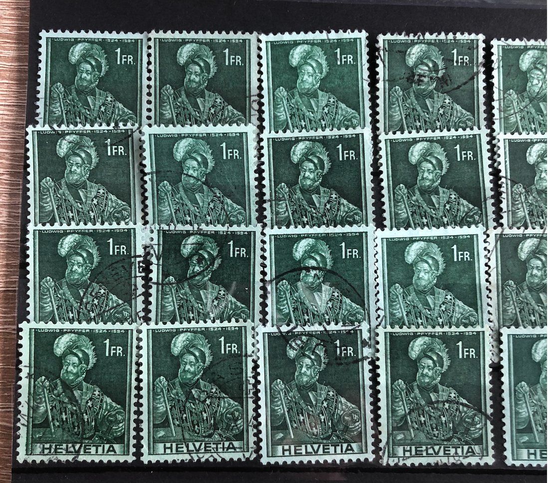 Tutti i francobolli: Nr.248 Lot mit Stempel – Usato da Aarau venduto da Billa007 1