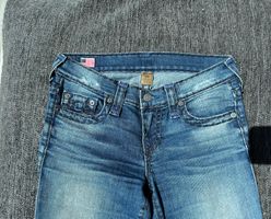 True Religion Skinny Jeans, Grösse 25 (USA), Blau, Vintage