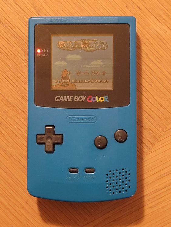 Gameboy Color Gehäuse Ersatz - Komplettset Mit Tasten & Linse In Blau