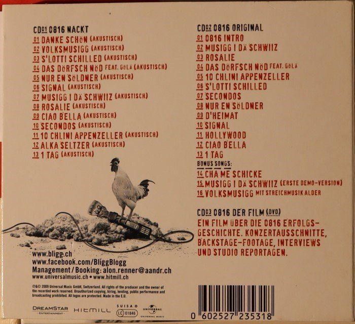 CD: Bligg – 0186 Nackt – Usato da Luzern venduto da CONTENTI 2