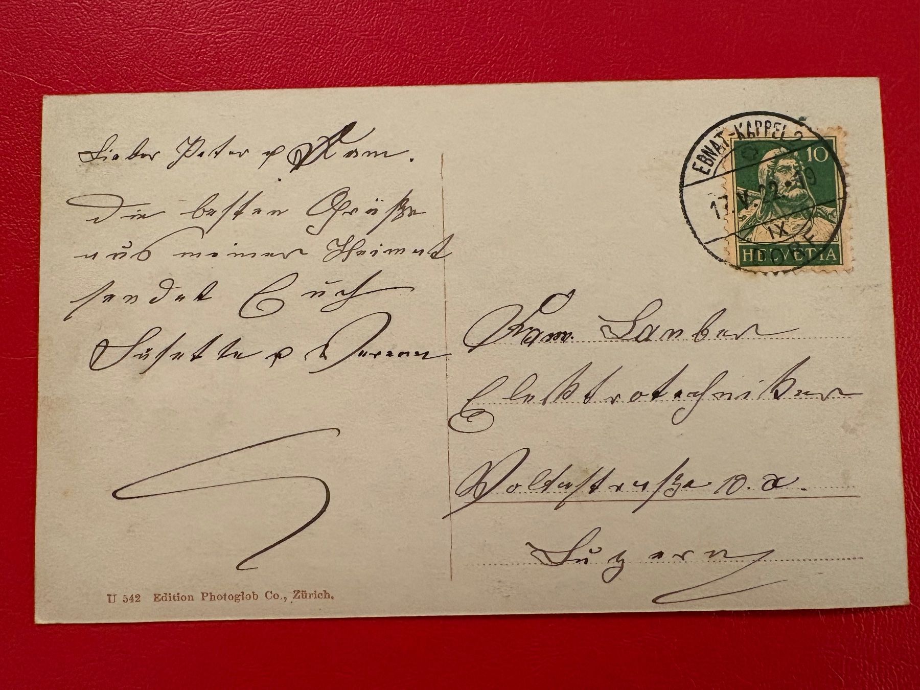 Cartoline postali: 1922 // Toggenburg // Ebnat-Kappel – Usato da St-Légier-La Chiésaz venduto da Theo005 1