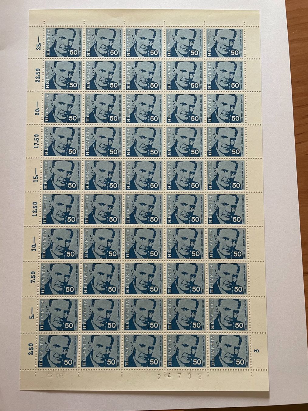 Tutti i francobolli: Briefmarken Porträts 1969 – Nuovo (secondo la descrizione) da Menzingen venduto da Wlukas 1