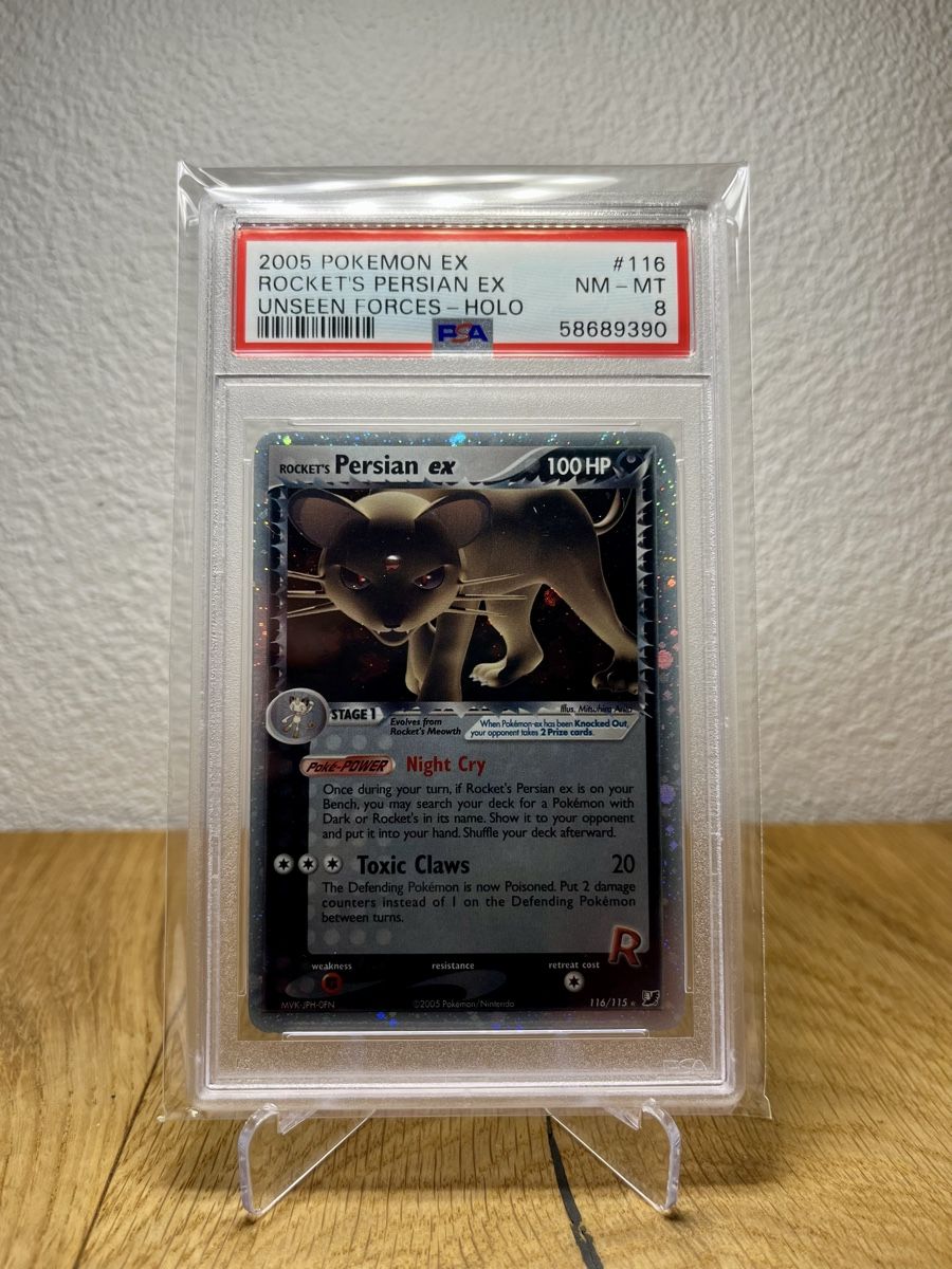 Pokémon Carte collezionabili: 2005 Pokemon Rocket's Persian EX Unseen Forces Holo 8 – Usato da Liebefeld venduto da lyluth