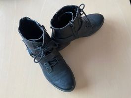Schwarze Boots, Stiefeletten Gr. 37, Herbst/Winter Top!