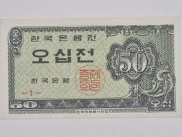 South Korea 50 Jeon 1962 Ungefaltet (P29)