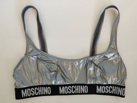 Moschino Bikini Metallic Silver