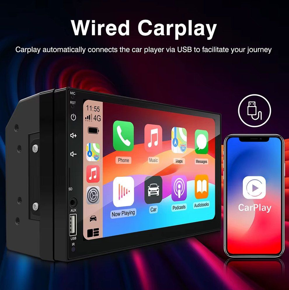 Radio: Autoradio 2DIN - RM-CP1020 - 7'' Bluetooth, GPS, Carplay – Nuovo e nell'imballaggio originale da Corcelles-près-Payerne venduto da FactoryofSound 3