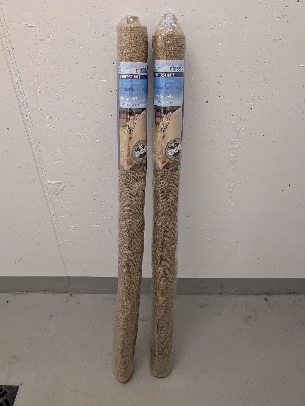 Tessuti: 2x Jute-Gewebe Winterschutz 500cm x 105cm – Nuovo e nell'imballaggio originale da Uster venduto da FabioR
