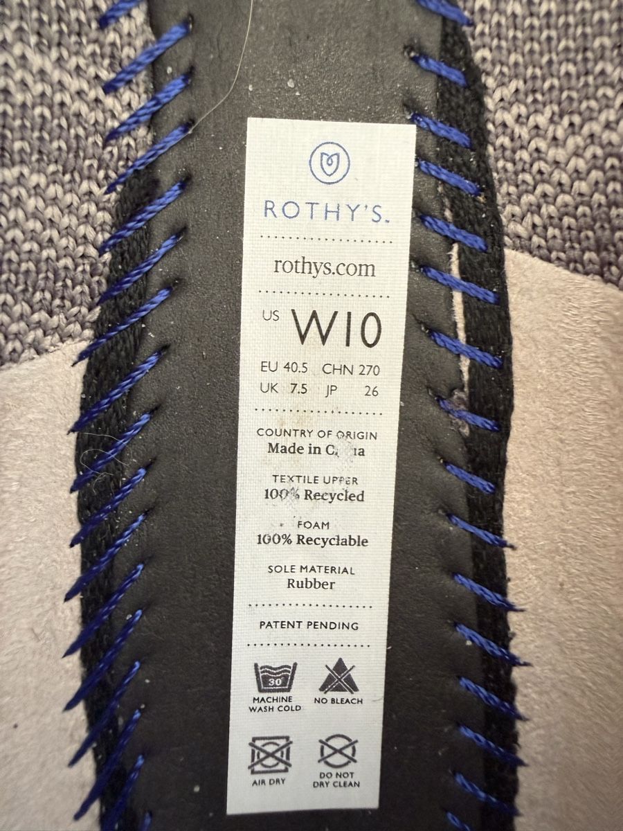 Damenschuhe: Waschbare Damenschuhe Rothy's Grösse 40.5 Zebra-Muster Grau – Gebraucht aus Remigen von lsp02 6