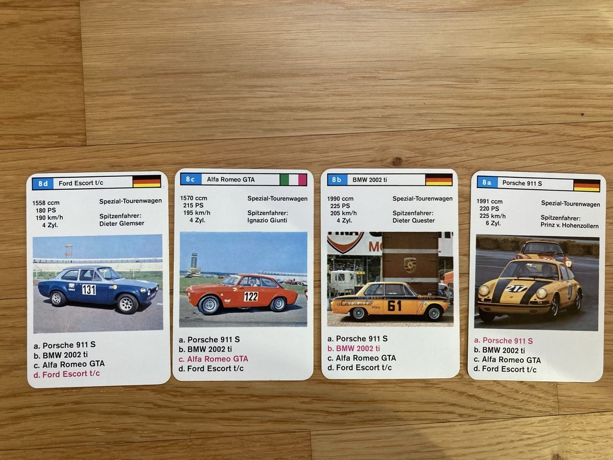 Spiele: Auto-Rennsport Quartett – Gebraucht aus Burgdorf von Jointler 1