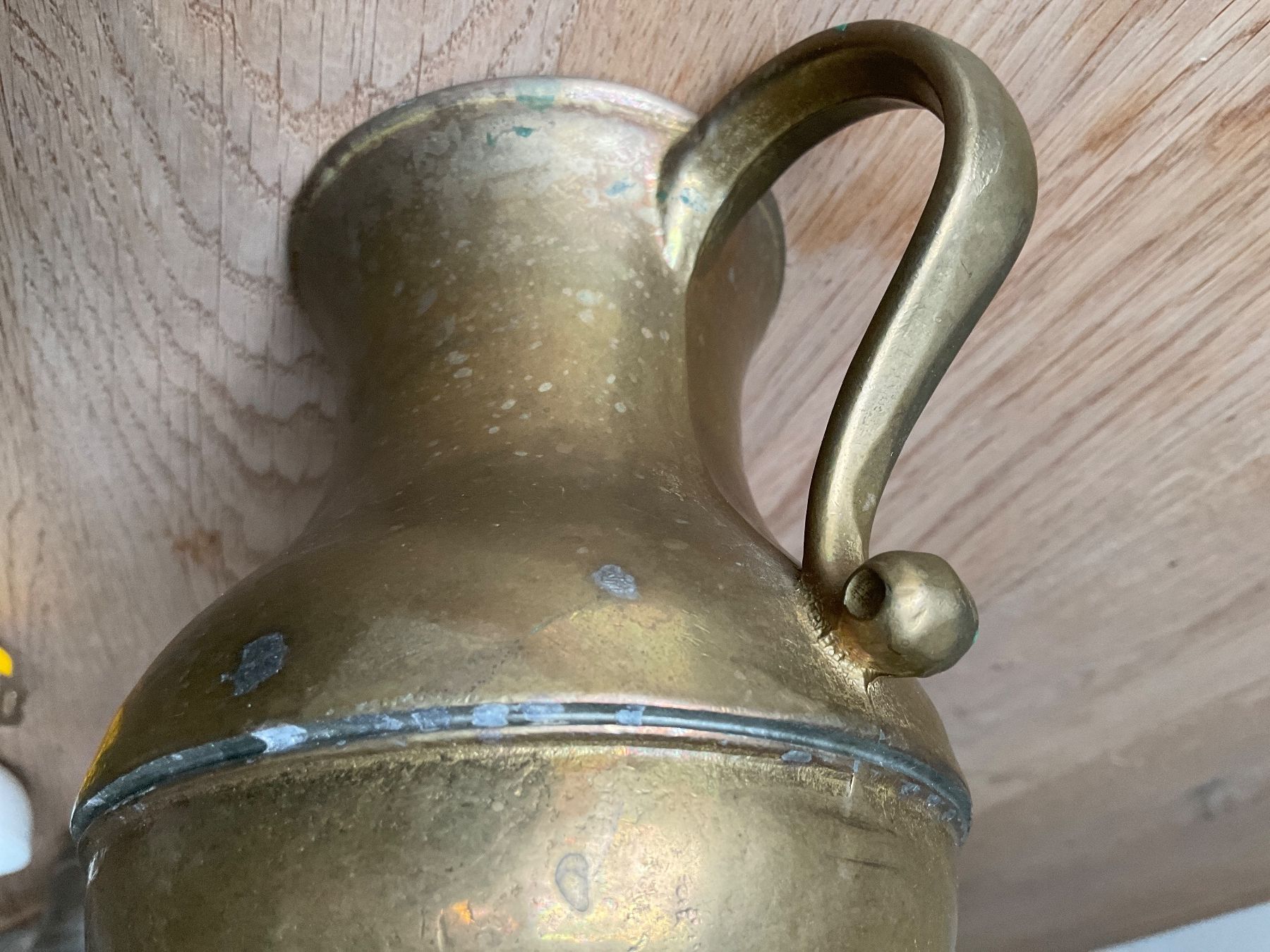 Caraffe: Krug aus Messing, Vintage für Deko oder Vase – Usato da Uhwiesen venduto da cinnaj 6