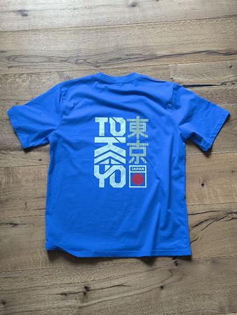 Blue Tokyo Japan T-Shirt – Grösse M – 100% Baumwolle 