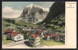 Grindelwald, Teilansicht mit Wetterhorn