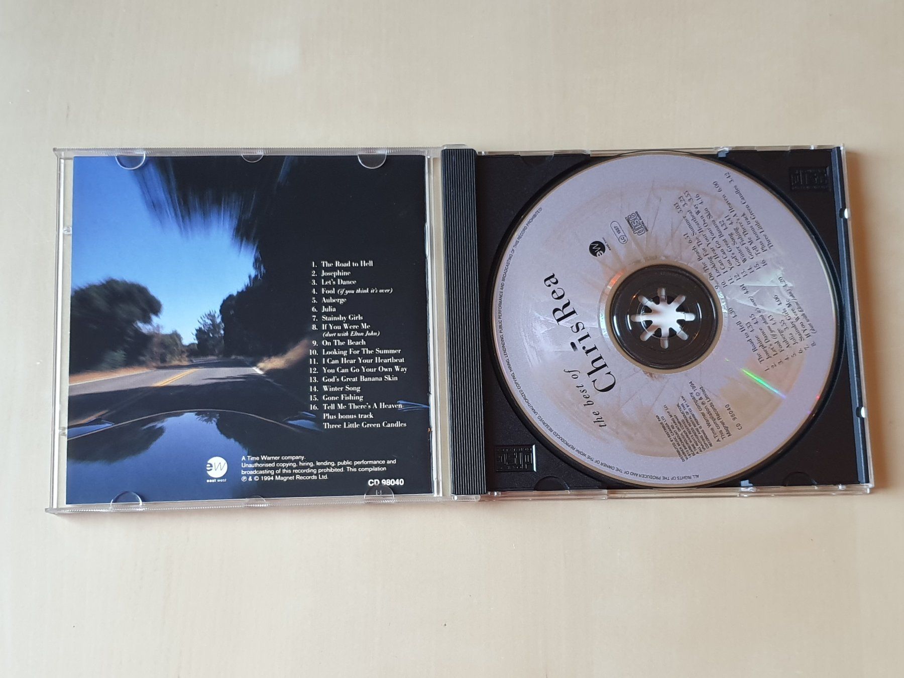 CD: The Best of Chris Rea – Usato da Stansstad venduto da collectorsshop 2