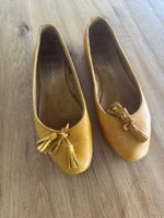 Ballerinas Damen Leder Grösse 38 gelb guter Zustand