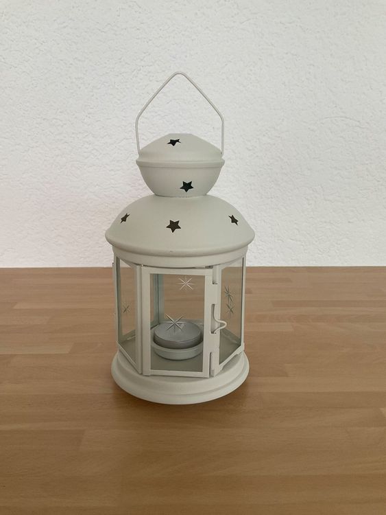 Windlicht, Laterne weiss, Aluminium, Ikea, neu Kaufen auf Ricardo