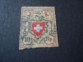 Marke Rayon II, gelb, gestempelt