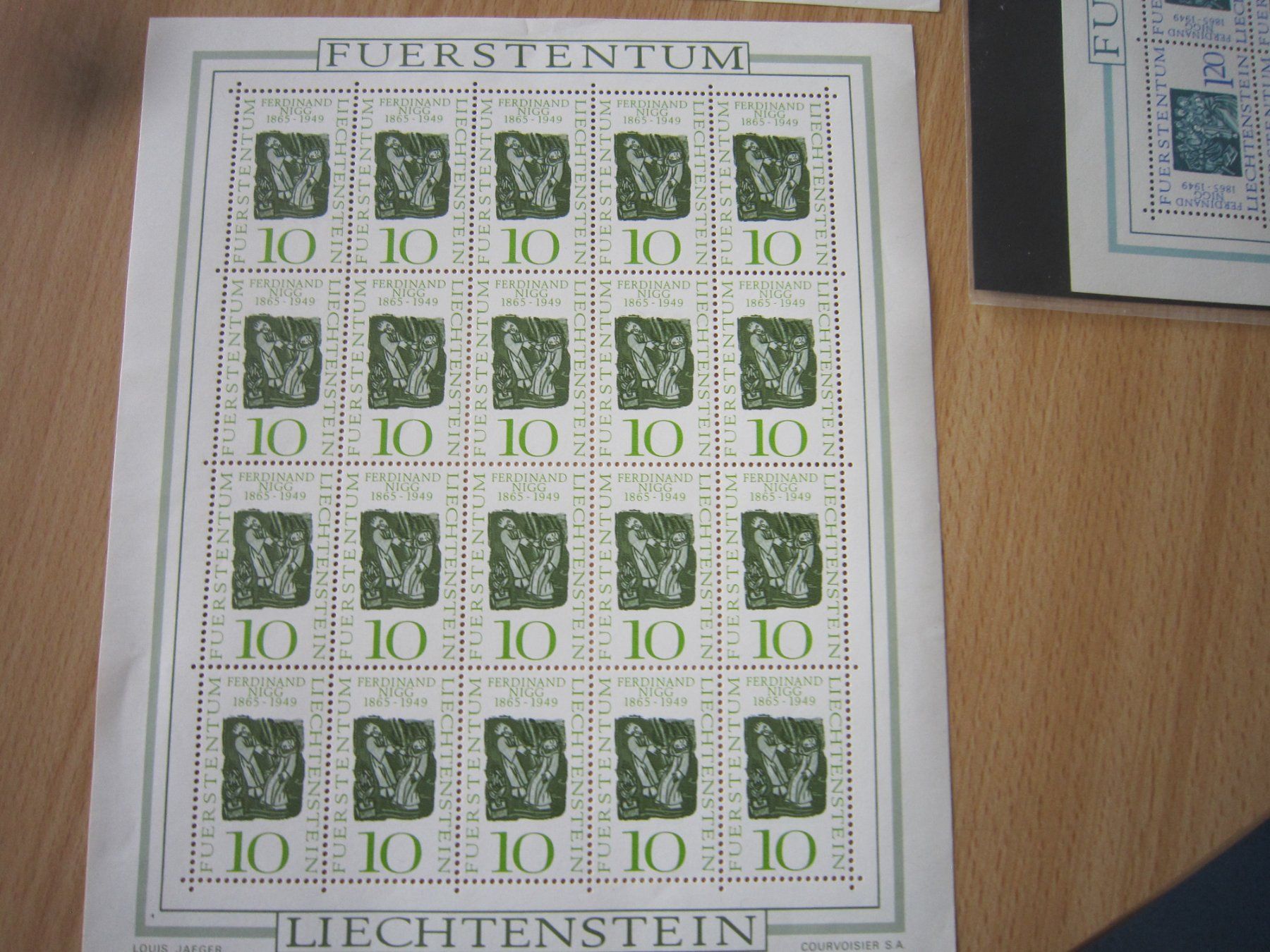 Alle Briefmarken: 1965 Blöcke Serie Lichtenstein – Gebraucht aus Giubiasco von sal_9j6w 2
