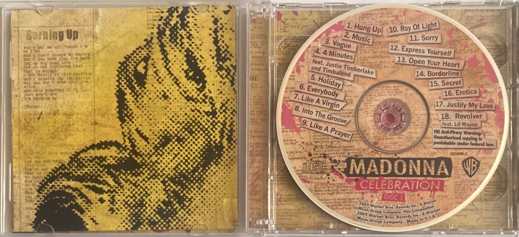 CDs: MADONNA - CELEBRATION – Gebraucht aus Poliez-Pittet von Newtown-Records 2