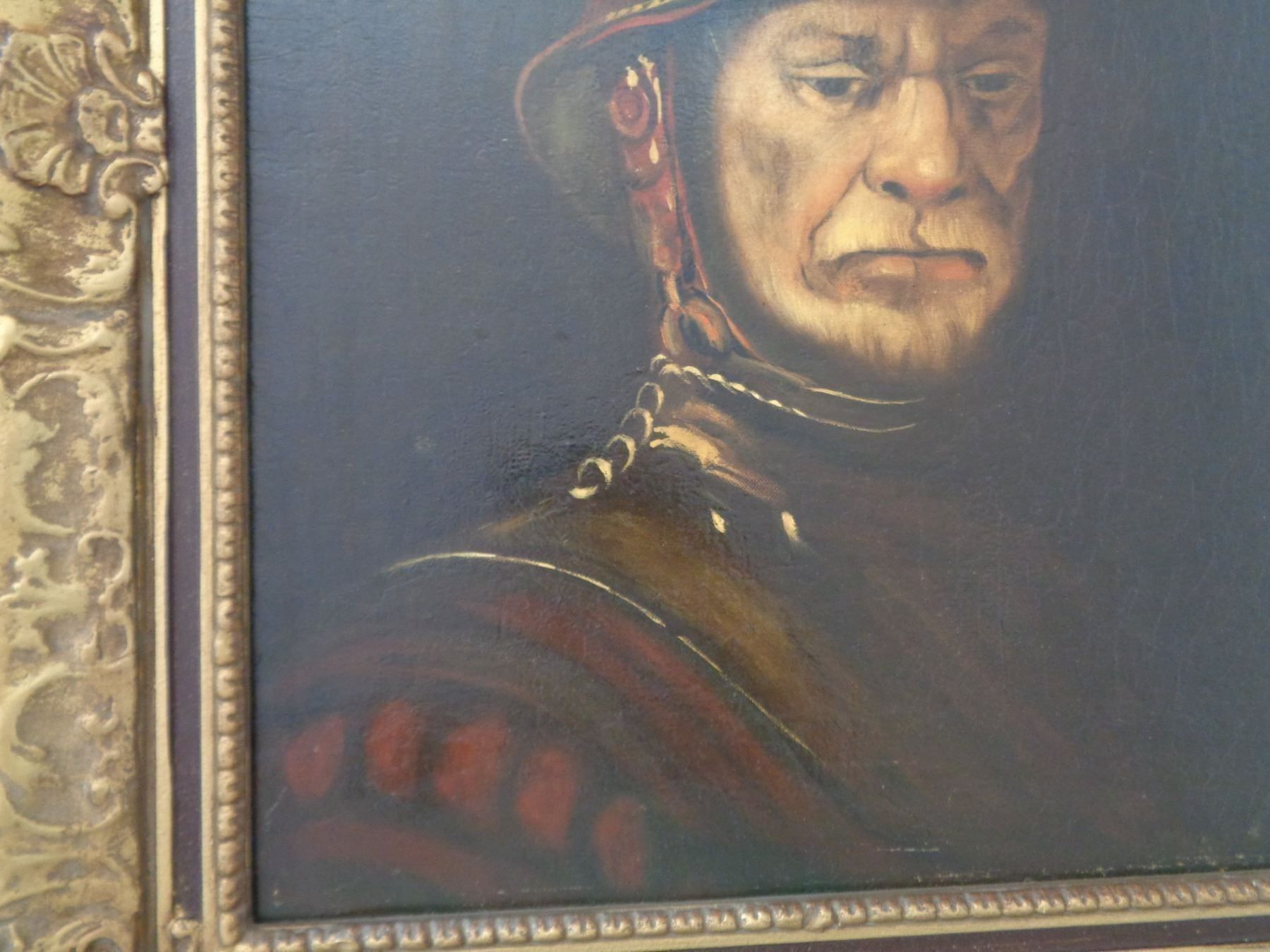Gemälde: Der Mann mit dem Goldhelm- Oel auf Leine – Gebraucht aus Chur von omonia 5