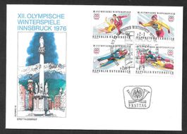 Österreich FDC Olympische Winterspiele 1976 ET 14.11.1975