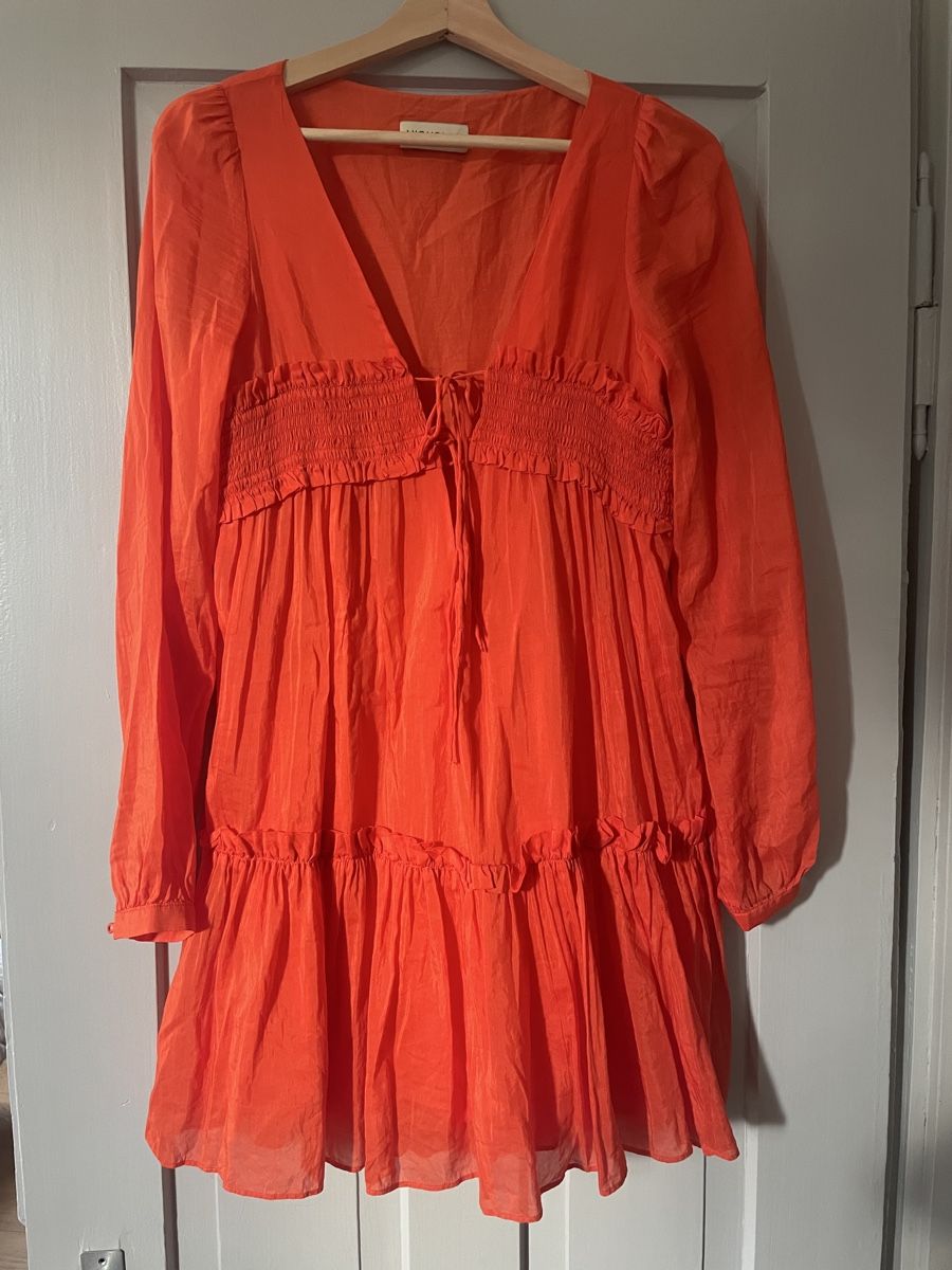 Vestiti: Nicholas oranges Kleid aus Seidenmix – Nuovo (secondo la descrizione) da Zürich venduto da M500ZH