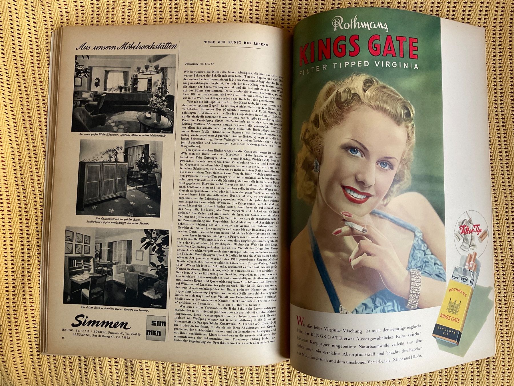 Riviste & Magazine: Du Heft Nr. 9 September 1949 – Usato da Zürich venduto da Tolima194 8