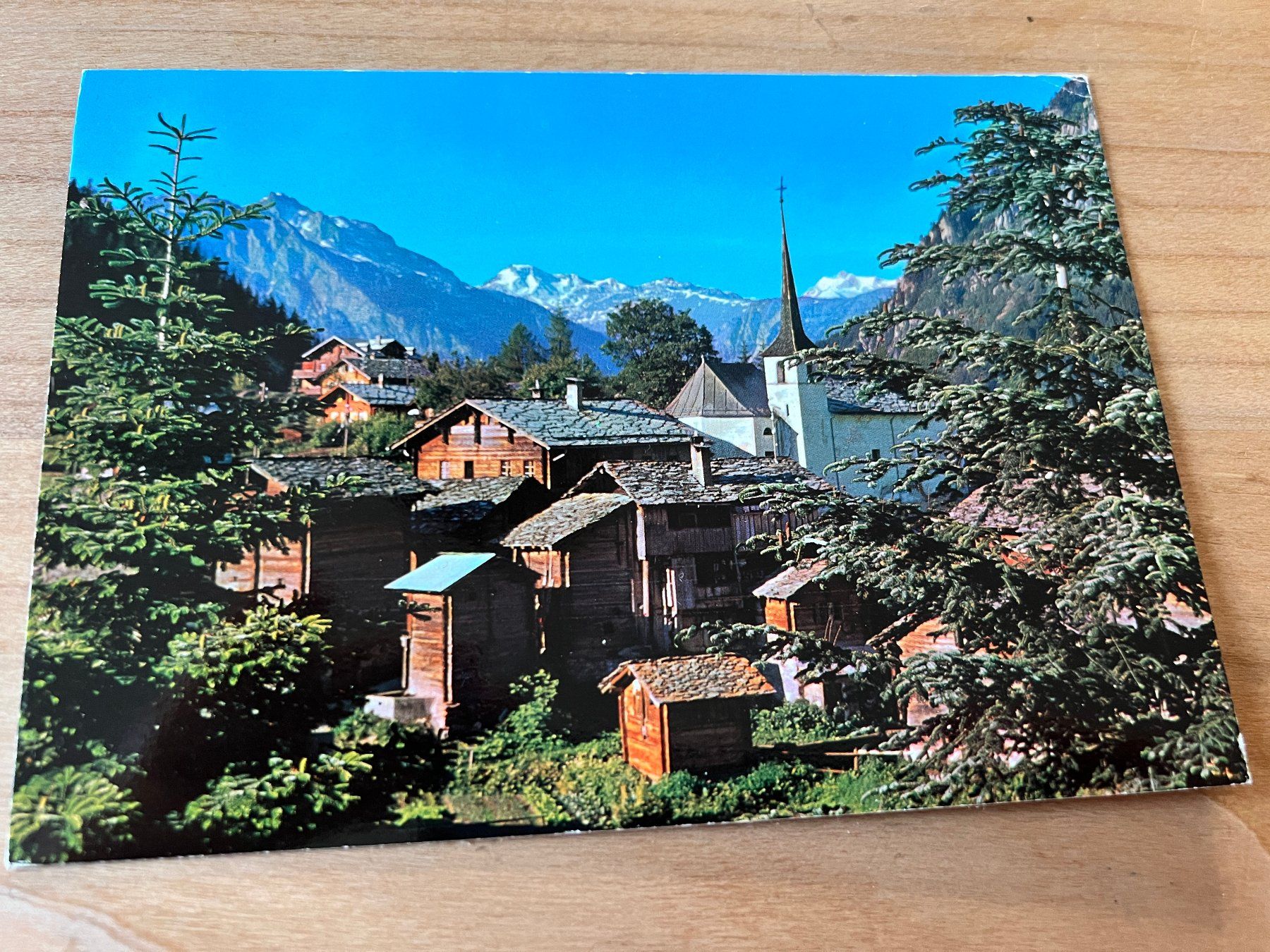 Cartes postales: Dorf Blatten ob Naters-Brig, 1987 – D'occasion à Stäfa par Hannahsita14