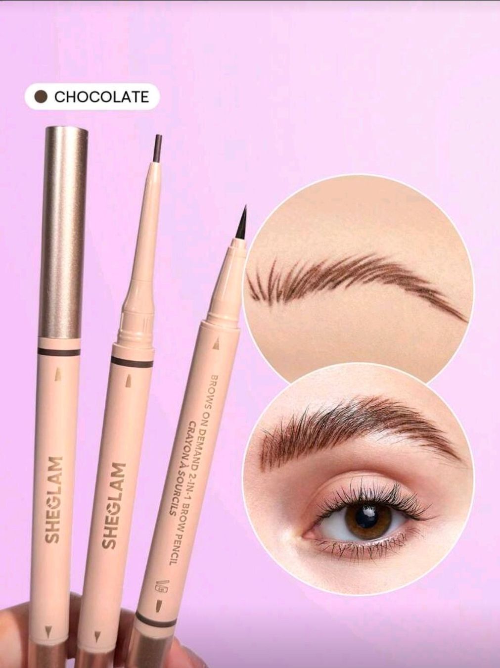 Make-up: SHEGLAM Brows on Demand 2-in-1 Augenbrauenstift - Choco – Neu und originalverpackt aus Thalwil von VitaMini