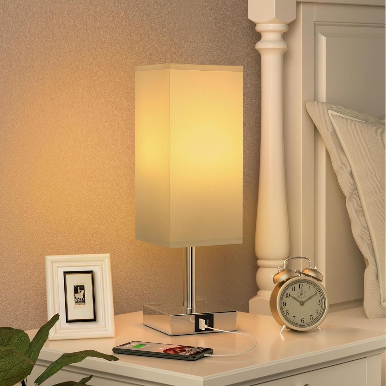 Lampade: Nachttischlampe Touch Dimmbar mit USB A+C – Nuovo e nell'imballaggio originale da Nuglar venduto da SaleRitter 5