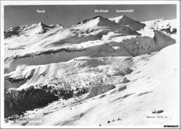 Flims GR // 1964 Skiberge Vorab Schnee