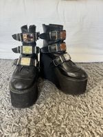 Demonia Plateau Boots Burning Man