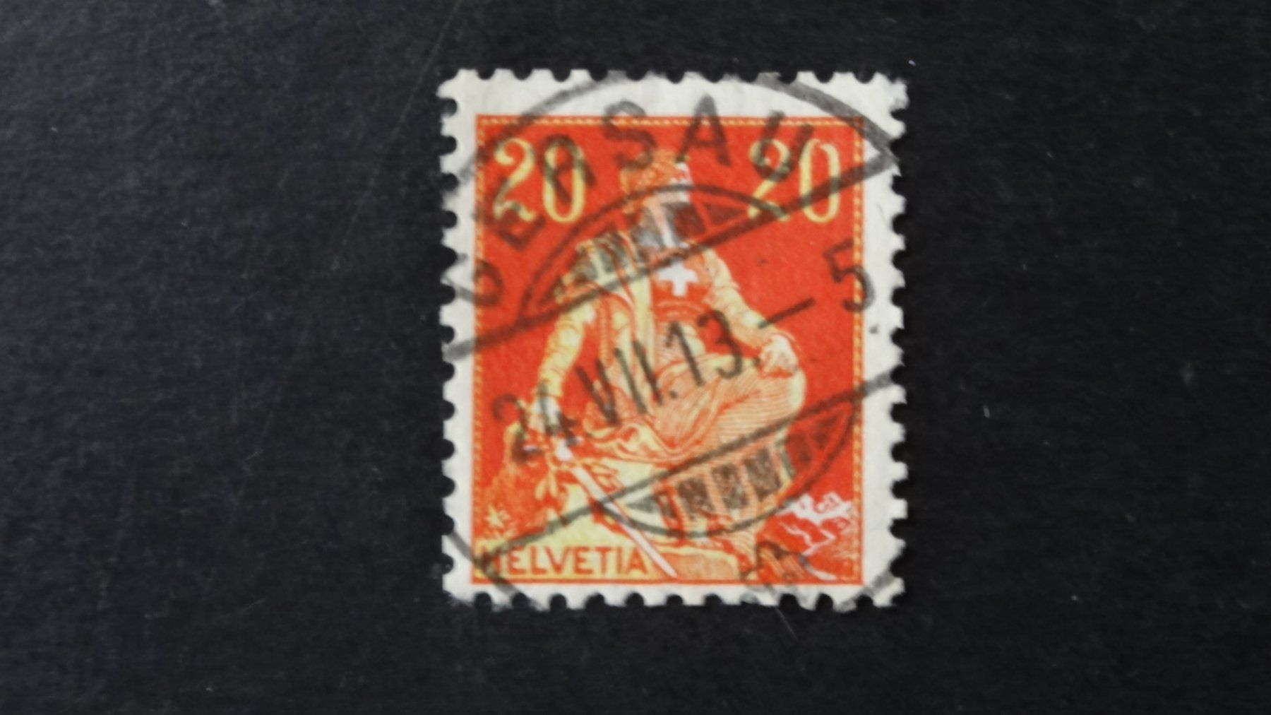 Alle Briefmarken: Vollstempel GERSAU 24.VII.13   35 – Gebraucht aus Anwil von C-DAIHA