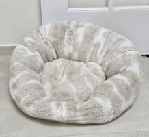 Hundebett / Katzenbett rund Plüsch 