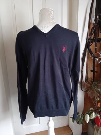 Pull U.S. Polo Assn. marine, taille M