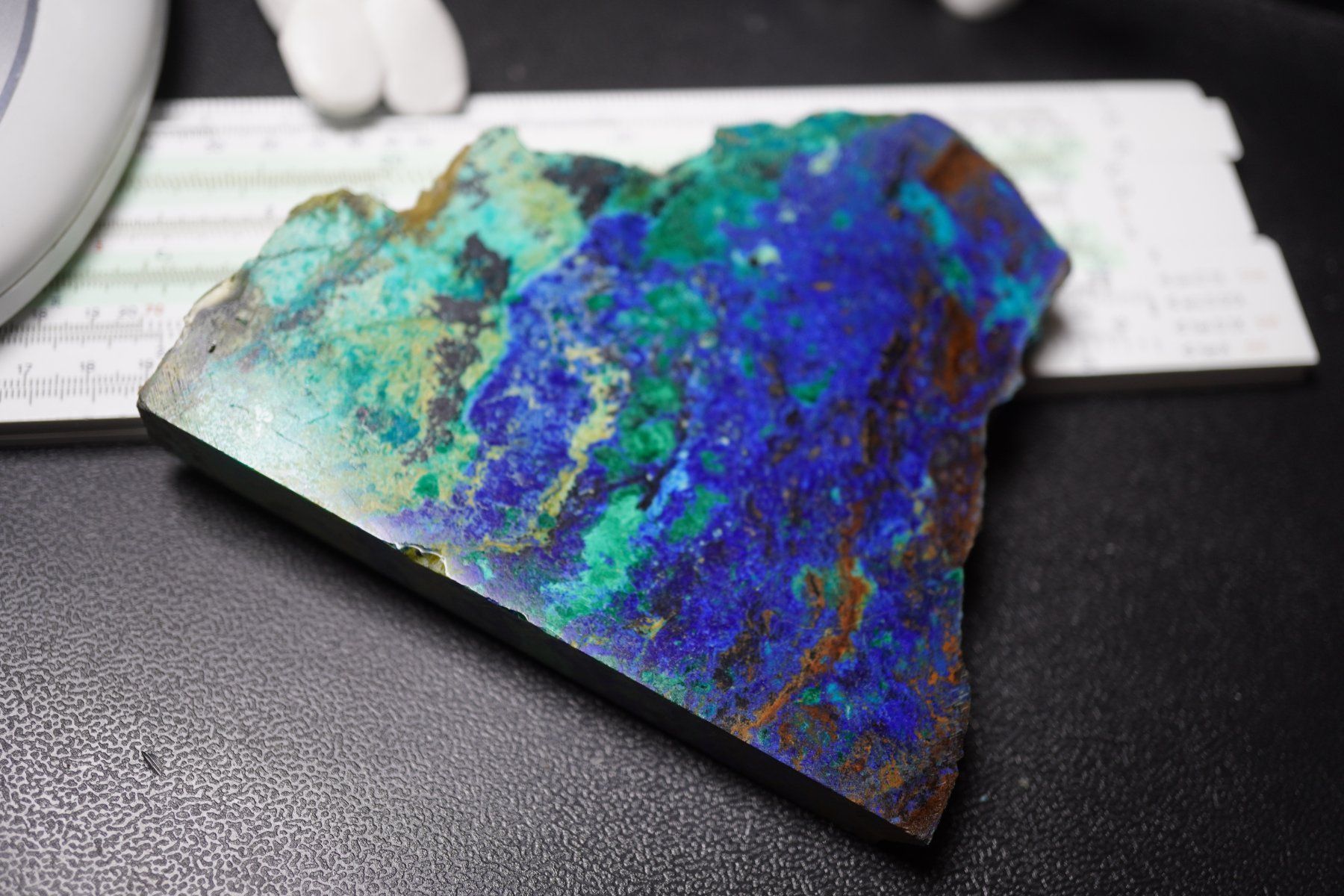 Minerali & Pietre curative: Azurit Mit Malachit Platte USA    alter Bestand – Nuovo e nell'imballaggio originale da Eschenbach SG venduto da topstone