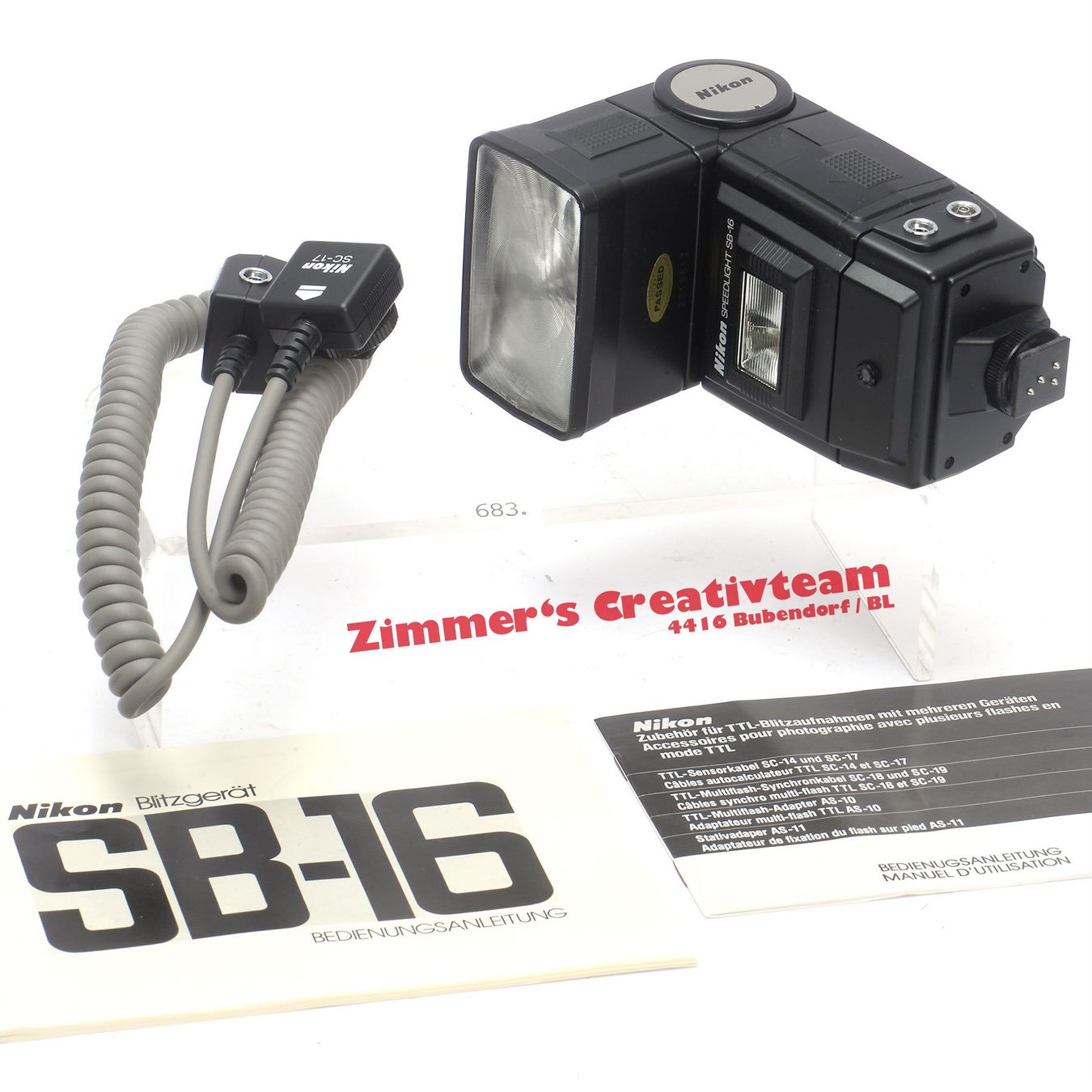 Nikon Blitze: NIKON SB-16 Blitz + Verl. Kabel – Gebraucht aus Bubendorf von zimmers_creativteam