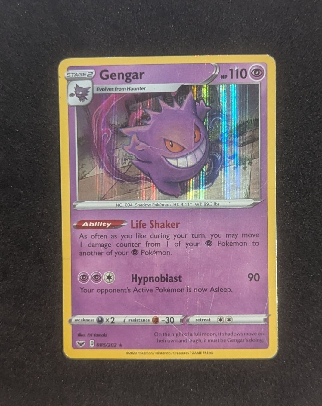 Pokémon Carte collezionabili: Gengar SSH 85/202 – Usato da Zürich venduto da printz7
