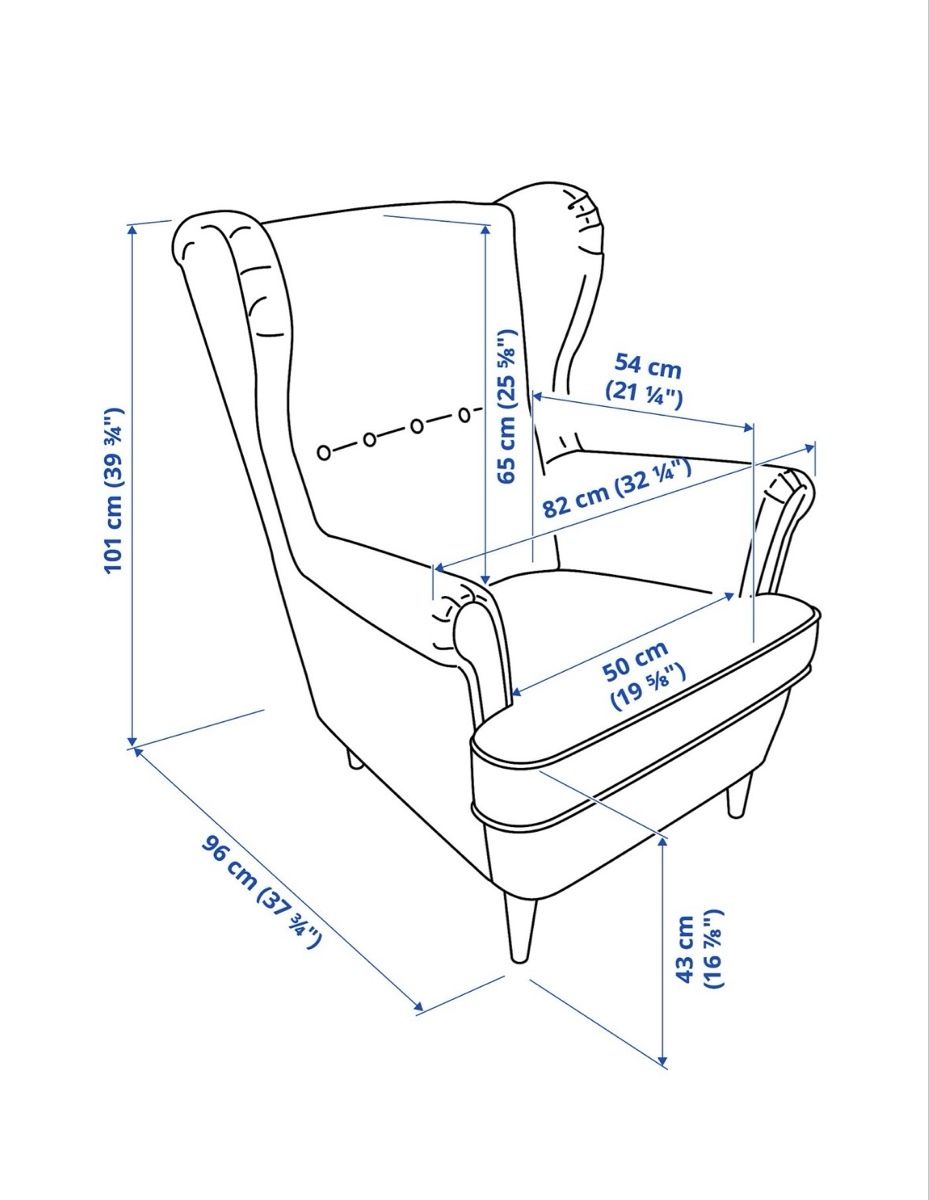 Ikea Fauteuils: IKEA STRANDMON Ohrensessel Rot – D'occasion à Spiez par shayennew 1