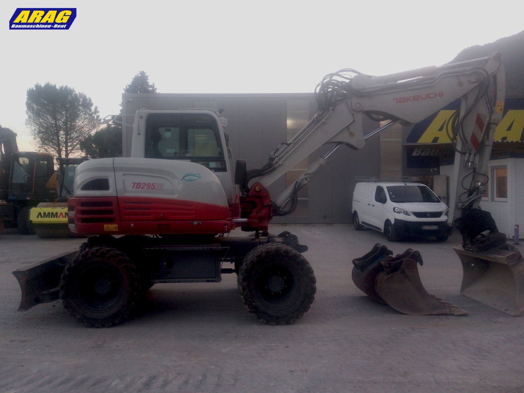 Takeuchi Escavatori: Takeuchi TB295W Mobilbagger / Pneubagger – Usato da Hasle LU venduto da Arag08 1