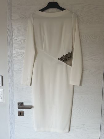 Elegant White Dress with open back