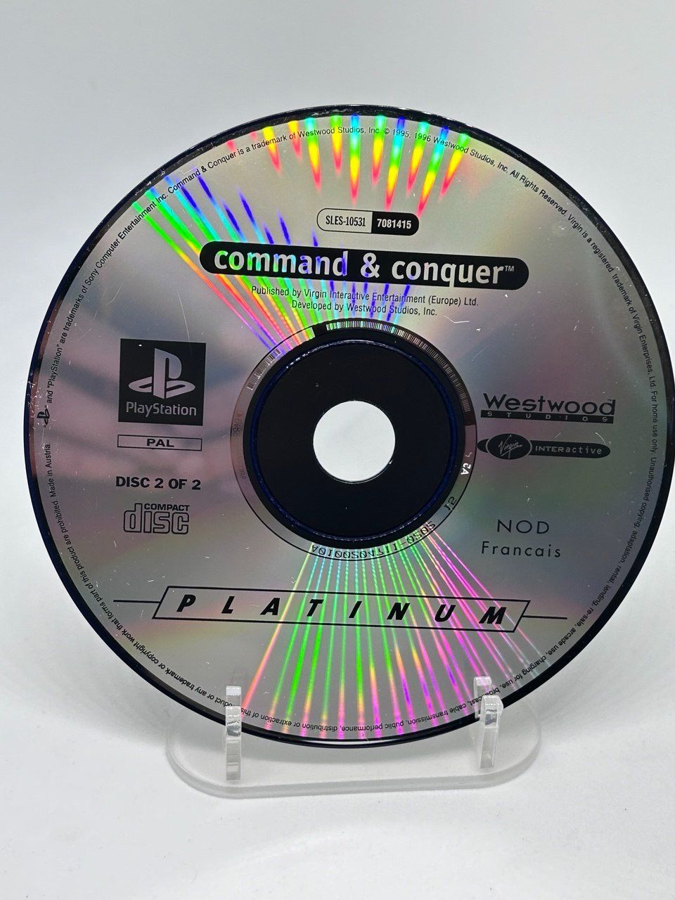 Sony Giochi: Command & Conquer  "DISC 2 OF 2" (fazione NOD) PS1 – Usato da Giubiasco venduto da LorisVale